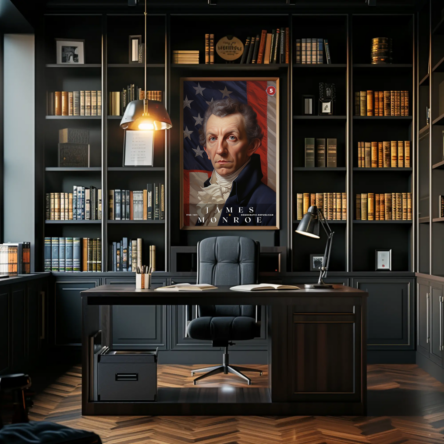 James Monroe 5th President Of The United States Portrait