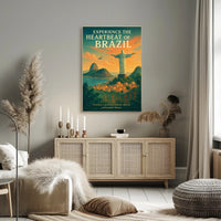Experience The Heartbeat Of Brazil Poster