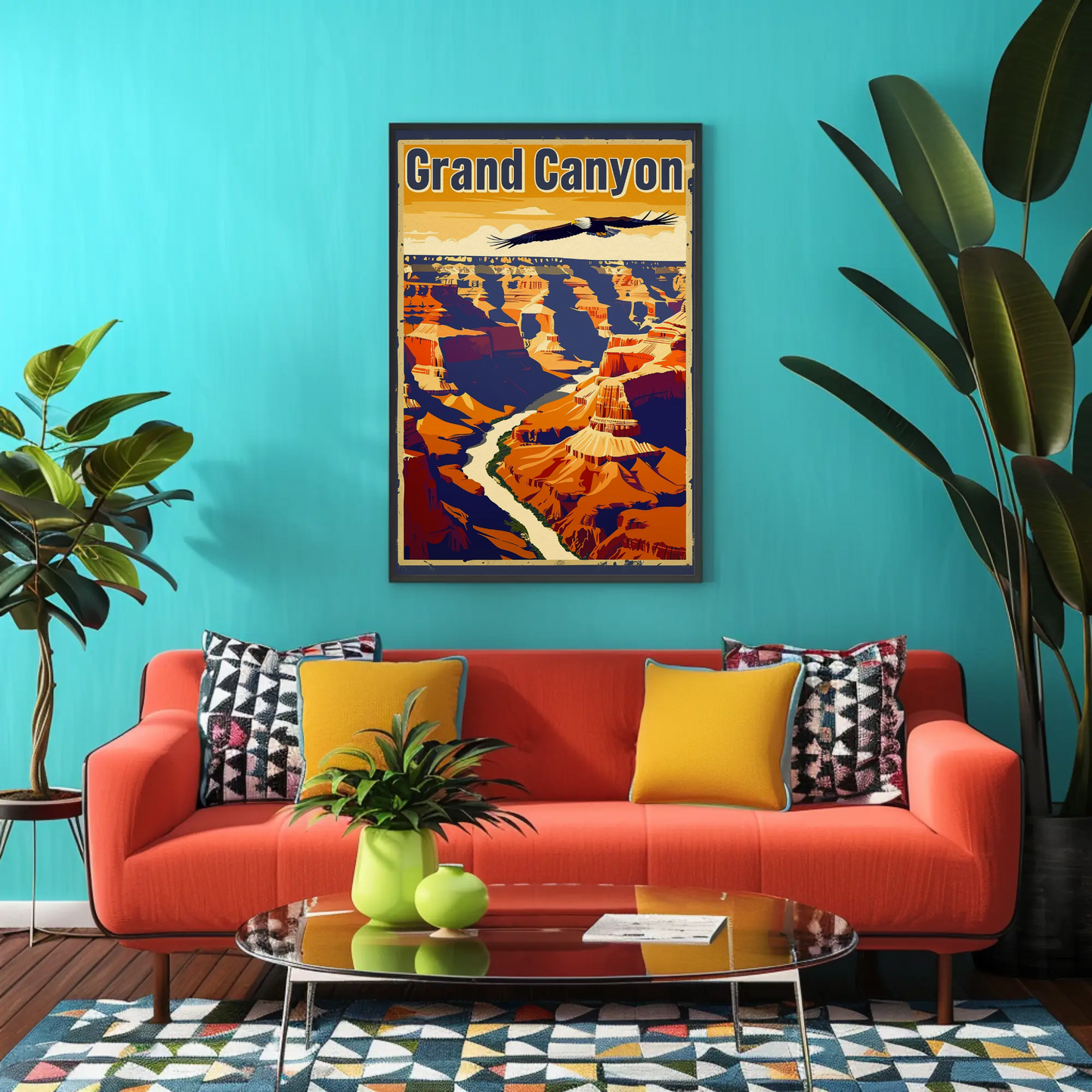 Grand Canyon Eagle Poster