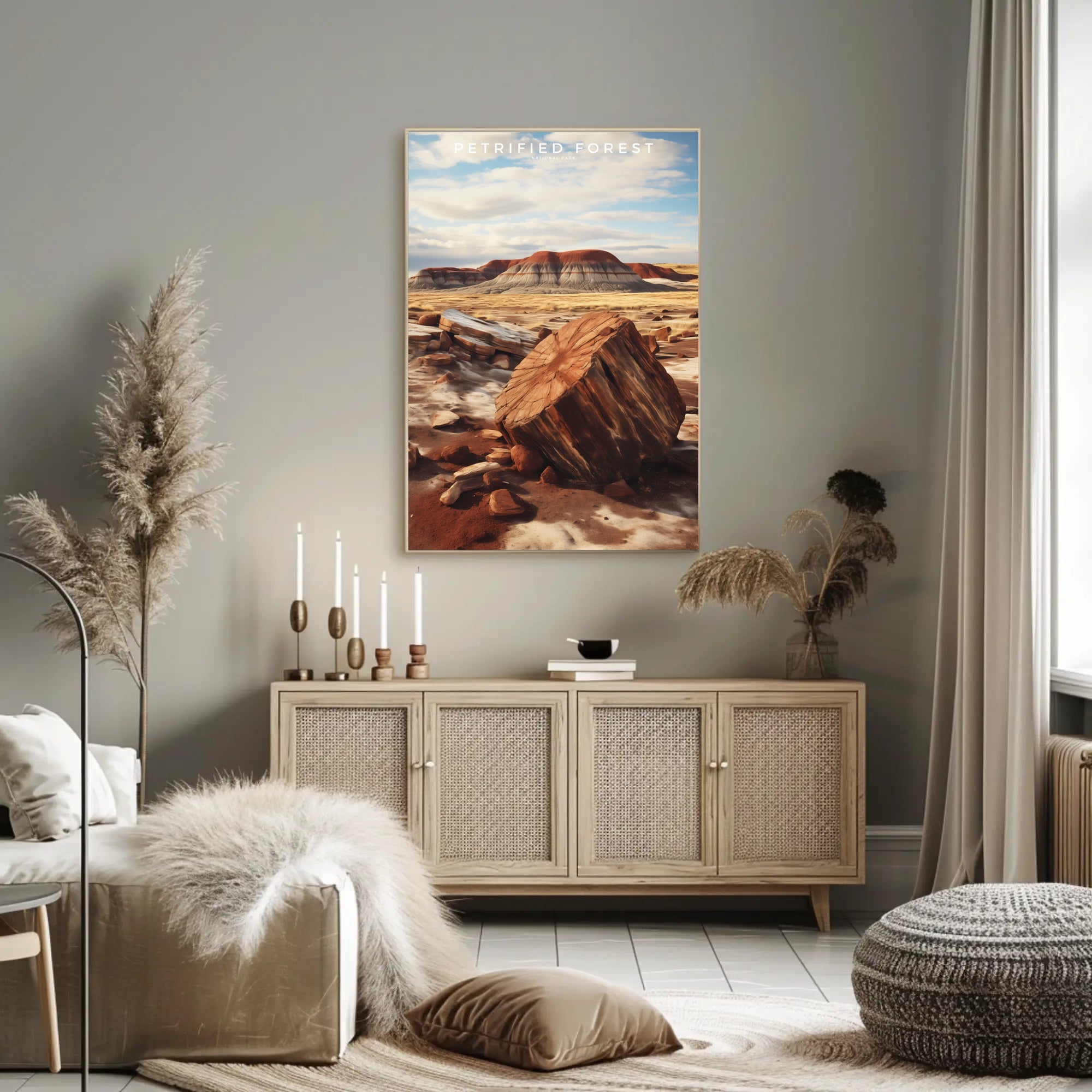 Petrified Forest Travel Poster Vintage National Park