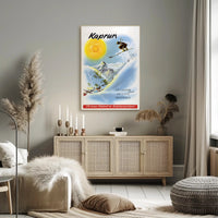 Kaprun Ski Destination Vintage Travel Poster PosterGoat