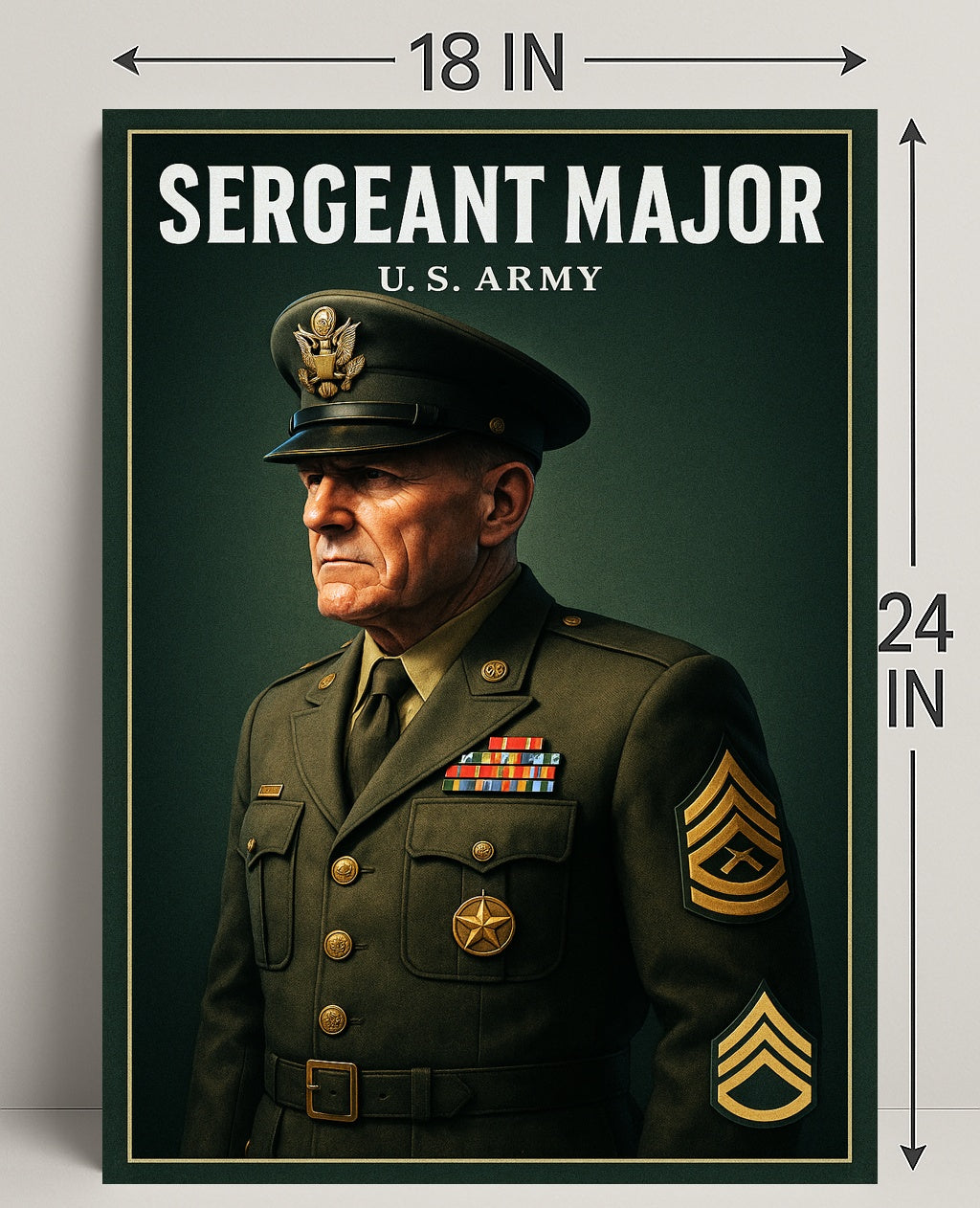 Sergeant Major U.S. Army Poster PosterGoat