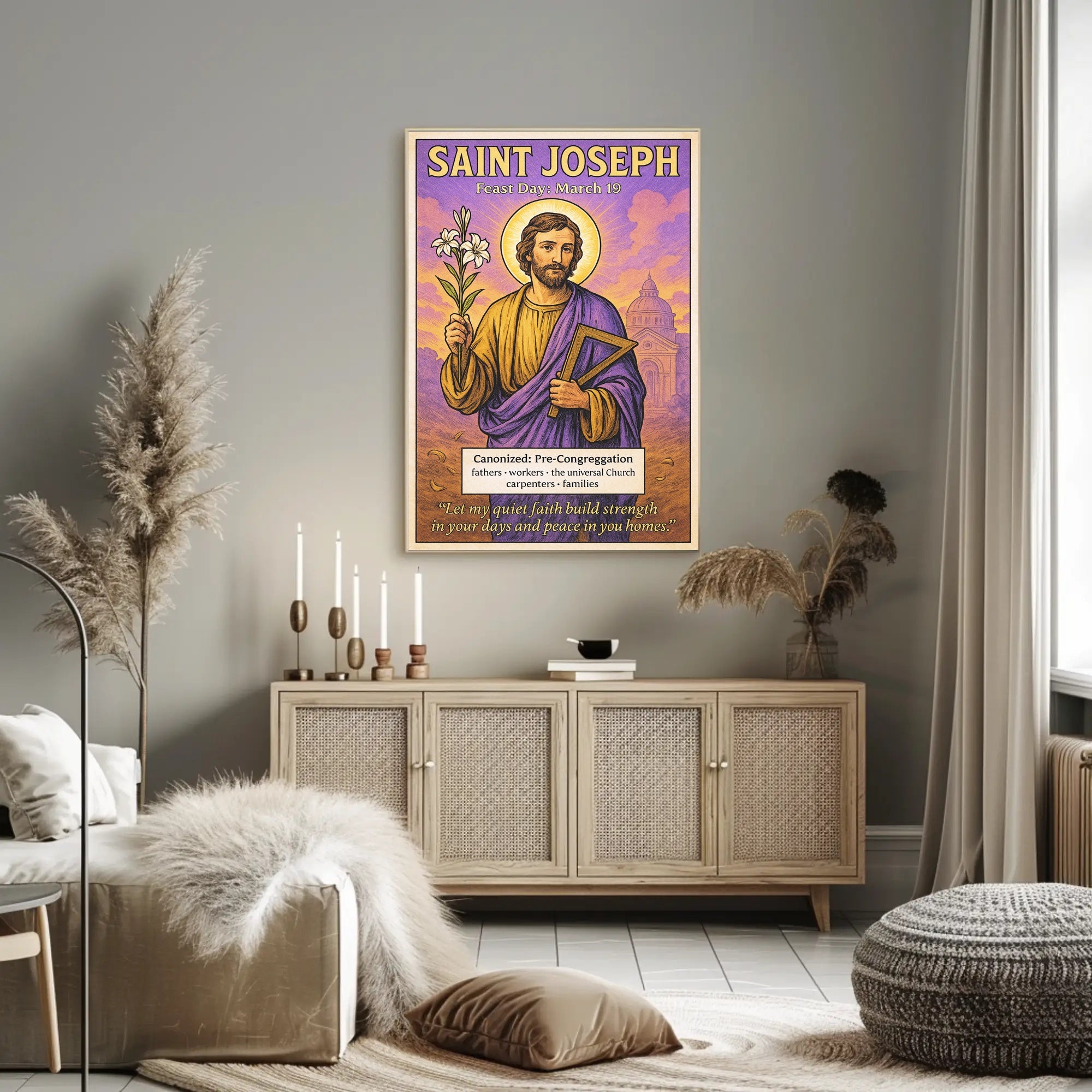 Saint Joseph Feast Day: March 19 Poster PosterGoat