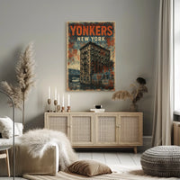 Vintage Yonkers Historic Building Travelers Poster