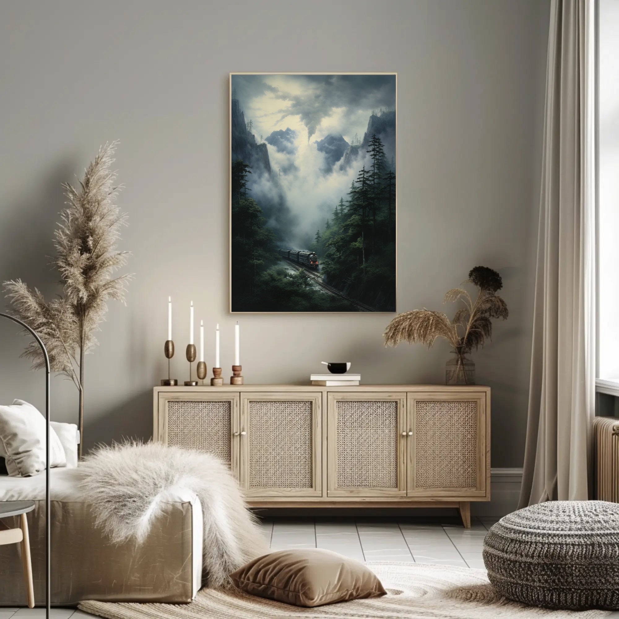 Journey Through The Misty Mountains Poster PosterGoat