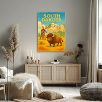 South Dakota Wonders Scenic Collector Poster