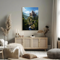 Enchanted Castle In The Mountains Poster PosterGoat