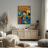 REAGAN'S REVOLUTION Pop Art Political History Poster