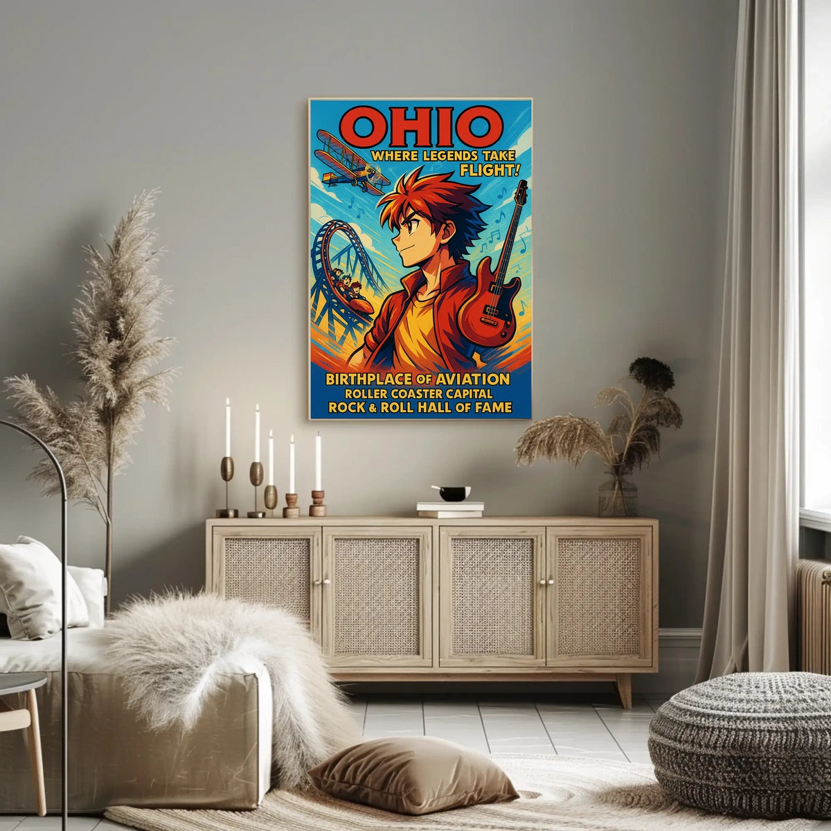 Ohio Where Legends Take Flight Poster