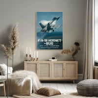 F/A-18 Hornet Athletic Poster