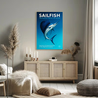 Sailfish The Fastest Fish in the Ocean Poster PosterGoat