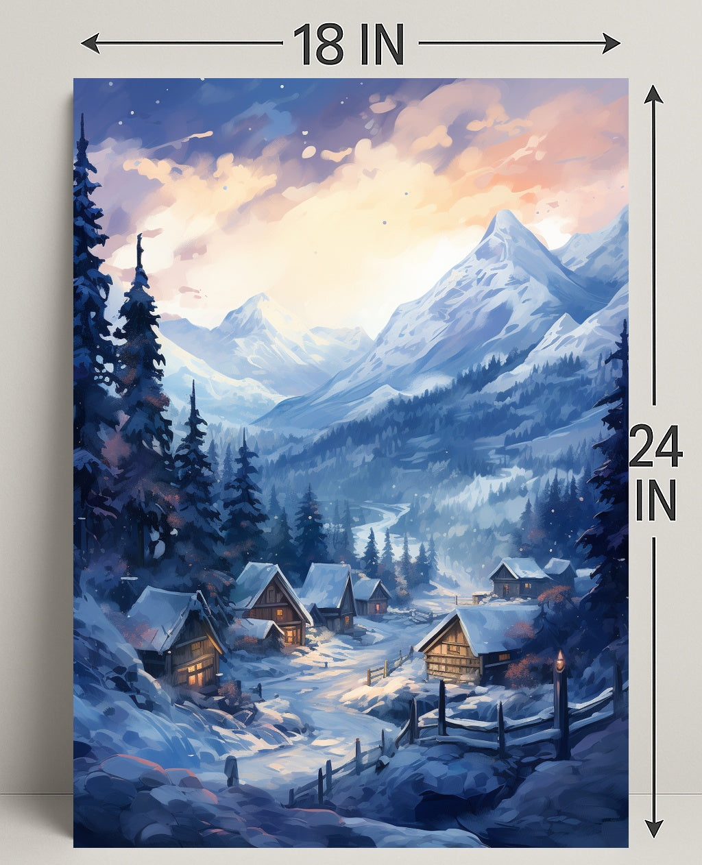 Winter Wonderland Village Poster