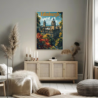Edinburgh Cityscape Travel Poster