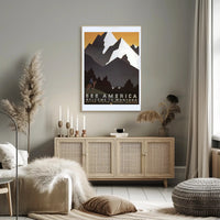 Montana Scenic Vista Vintage Travel Advertisement Travel Poster