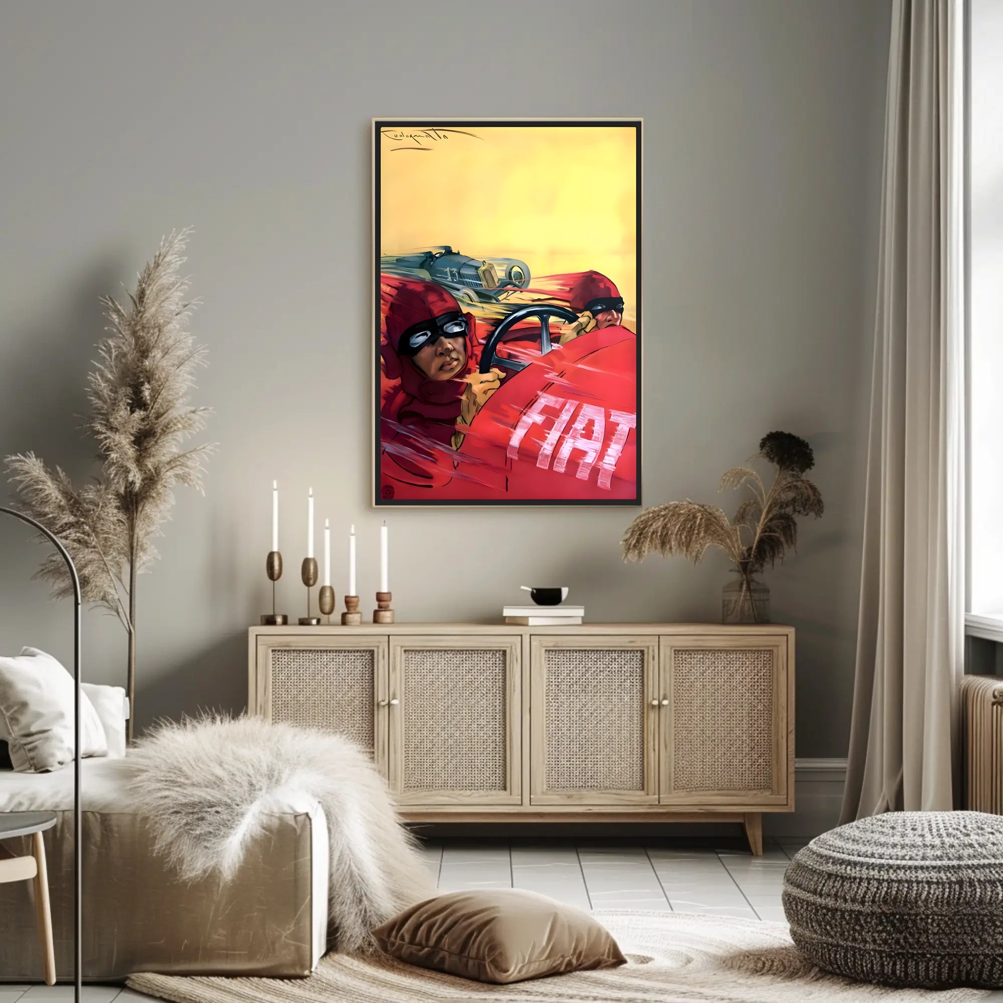 Vintage Racing Rivalry Poster