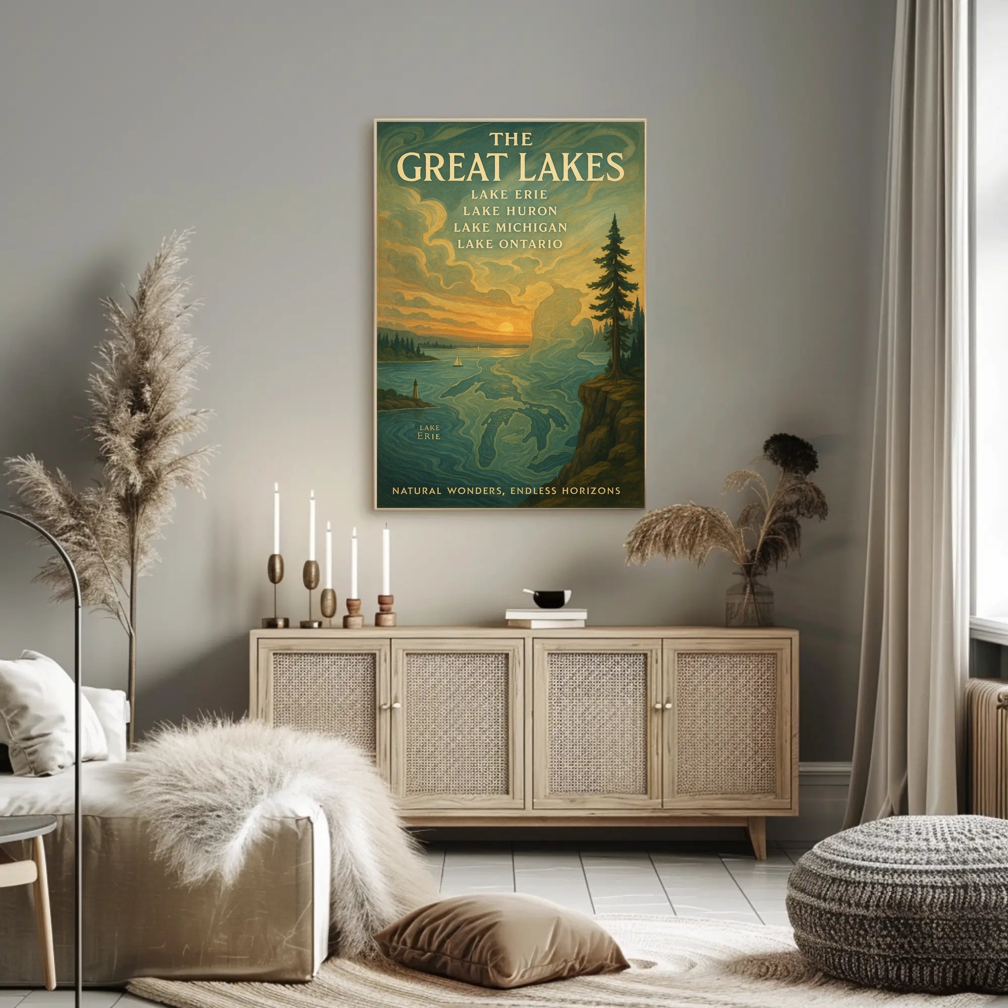 The Great Lakes Poster PosterGoat