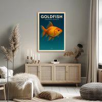 Goldfish Carassius Auratus Poster PosterGoat