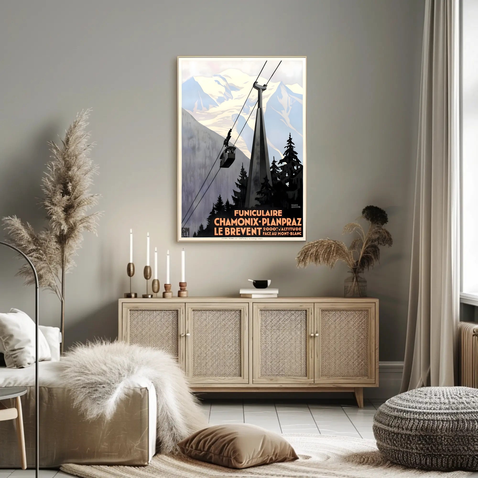 Chamonix Funicular Railway Adventure Vintage Travel Poster PosterGoat