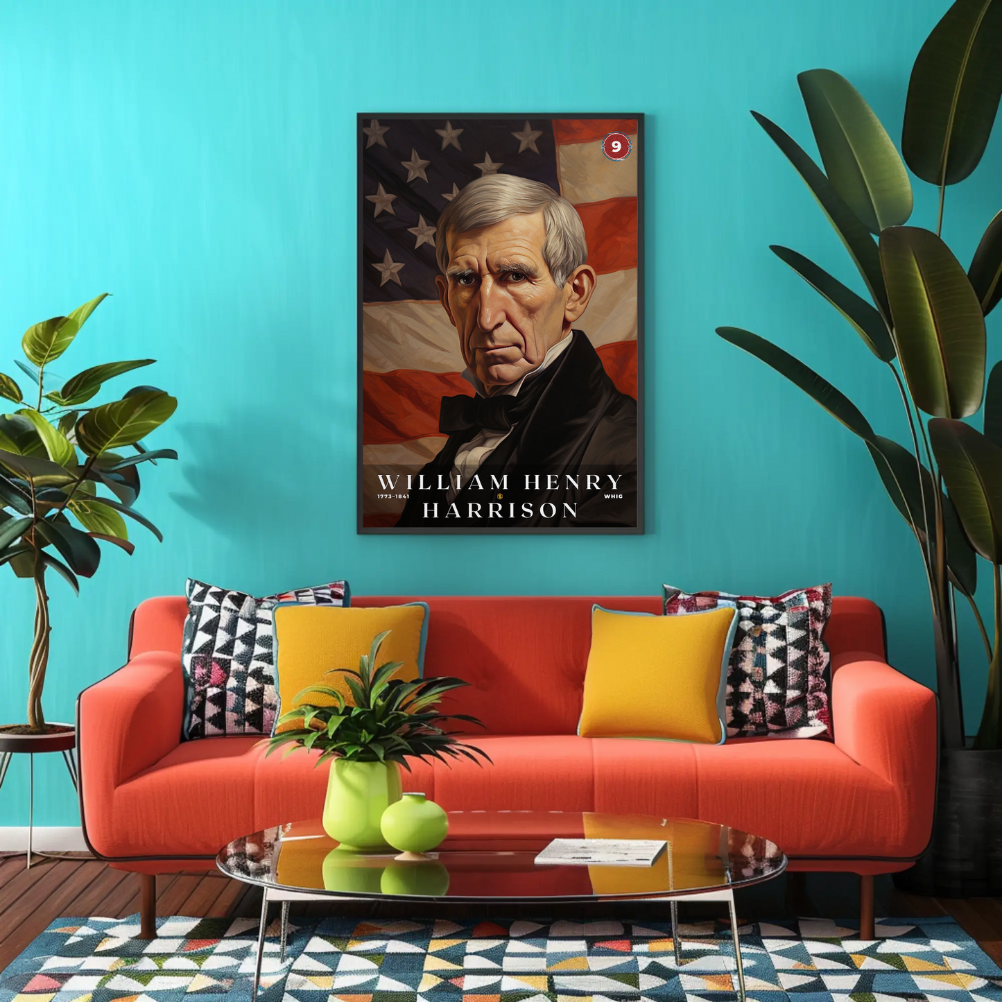 William Harrison 9th President Of The United States Portrait