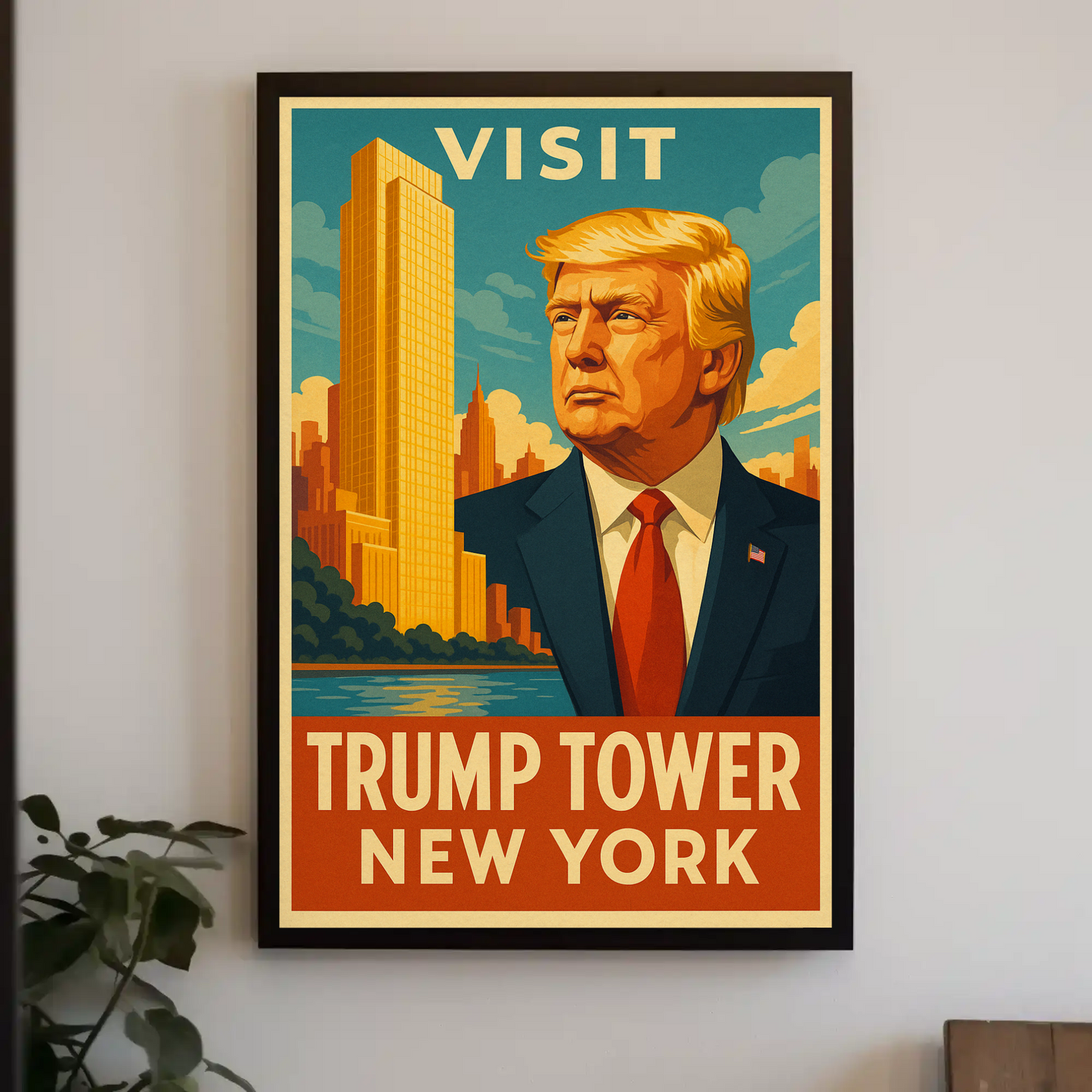 Visit Trump Tower New York Travel Art Poster