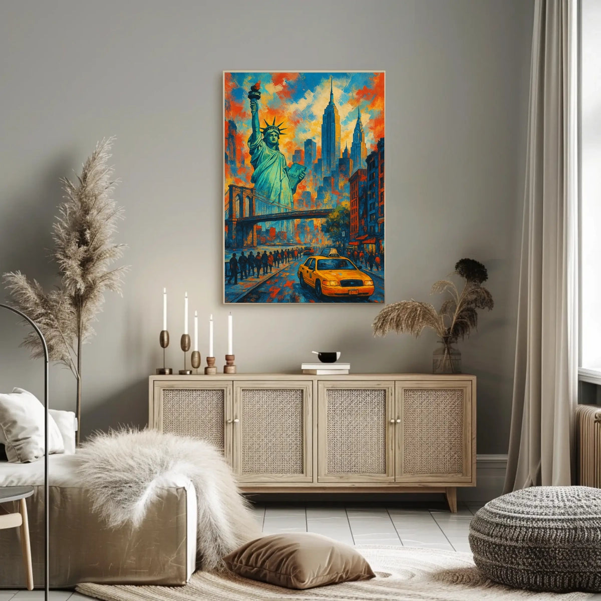 City of Dreams New York Skyline Art Print