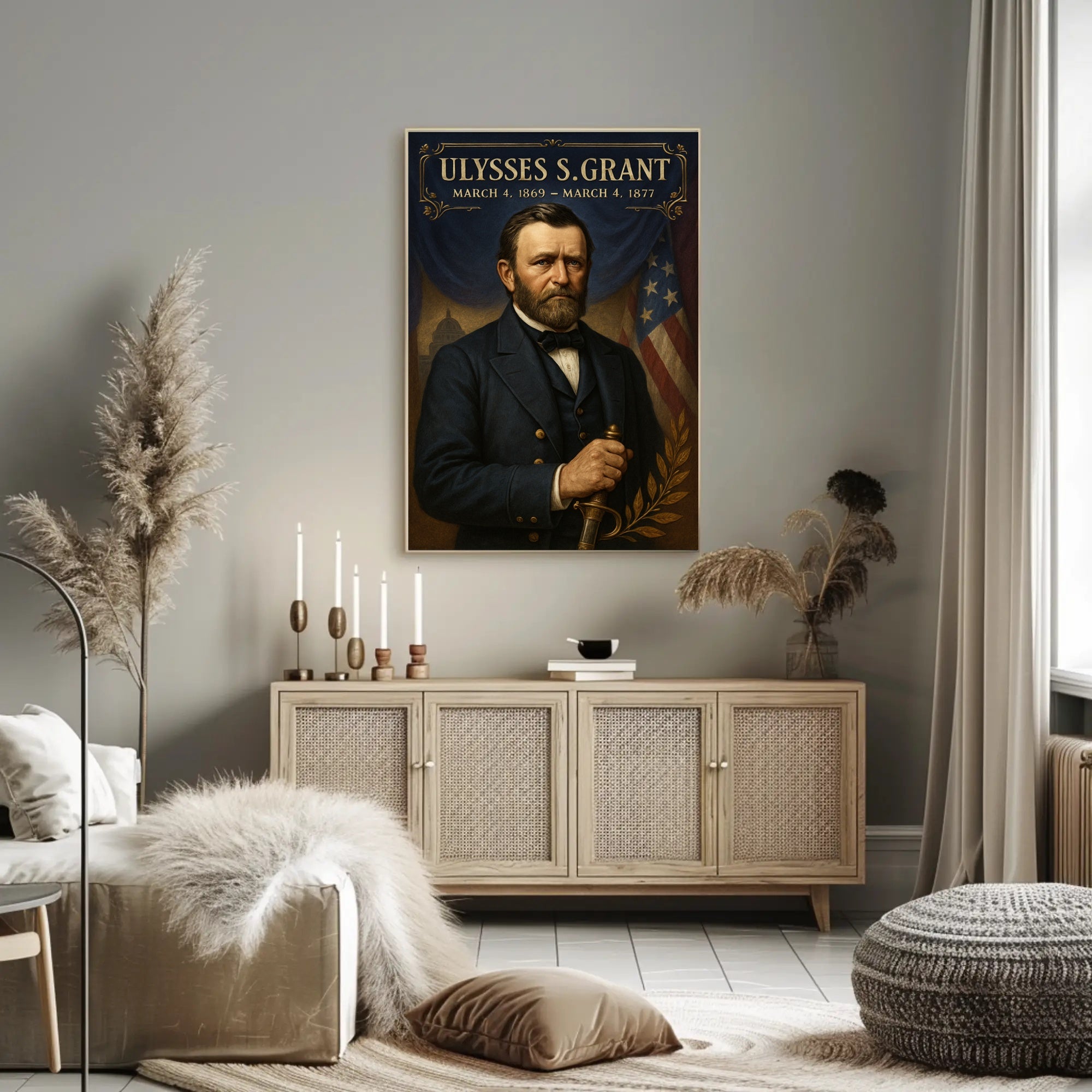 Ulysses S. Grant 18Th President Poster