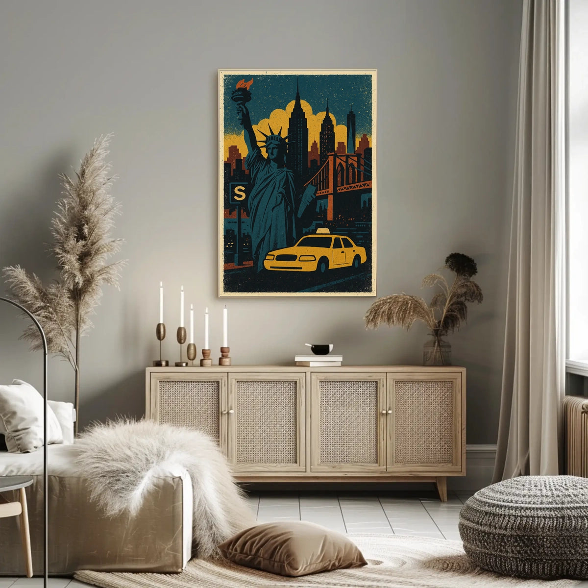 Iconic New York City Poster For Modern Home Decor Fans