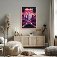 Miami Retro Vibes Poster