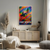 Fort Worth Texas Scenic Travel Photography Realism Poster