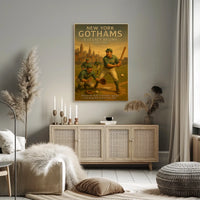 New York Gothams A Legacy Begins Poster Vintage Wall Art