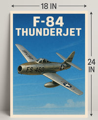 F-84 Thunderjet Poster PosterGoat