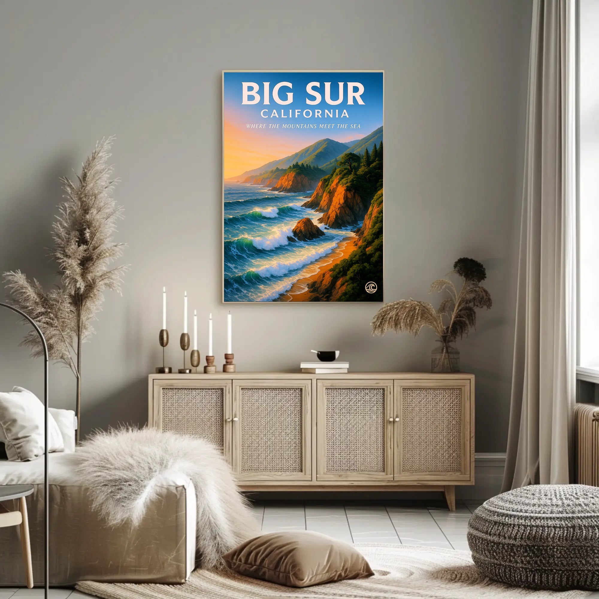 Big Sur - Where the Mountains Meet the Sea Poster PosterGoat