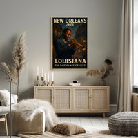 New Orleans The Birthplace Of Jazz Poster