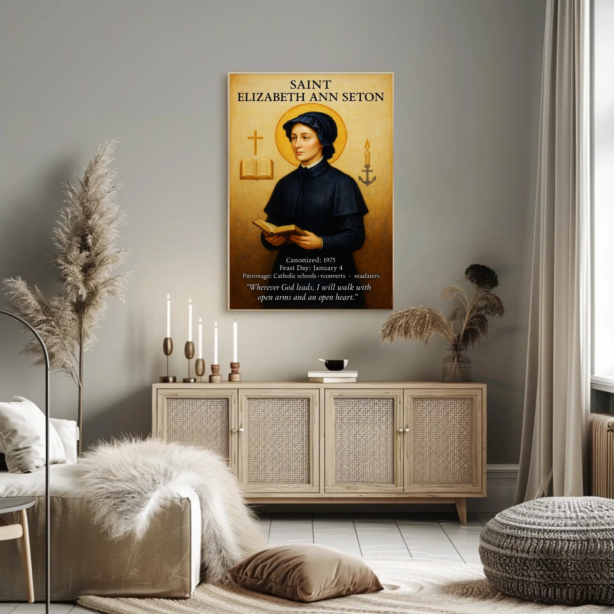 Saint Elizabeth Ann Seton Poster PosterGoat