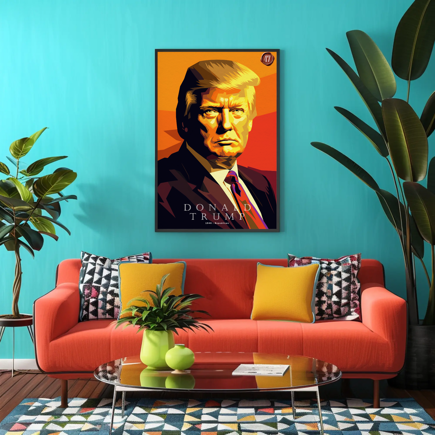 47th President Donald Trump Pop Art