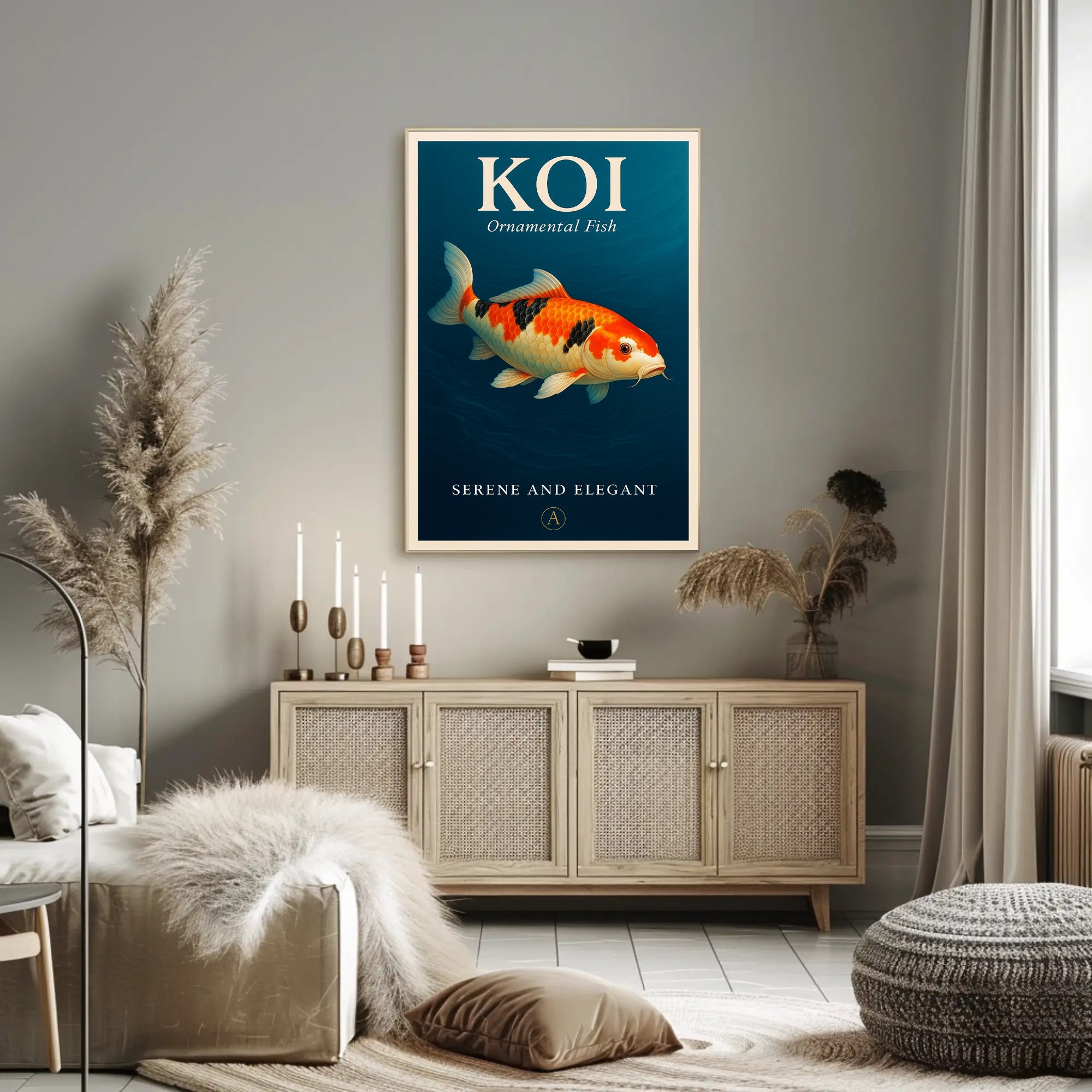 Koi Ornamental Fish Poster PosterGoat