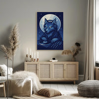 Dj Wolf Under The Moon Poster
