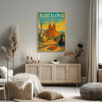Barcelona The Artistic Heart of Spain Description Experience the Poster