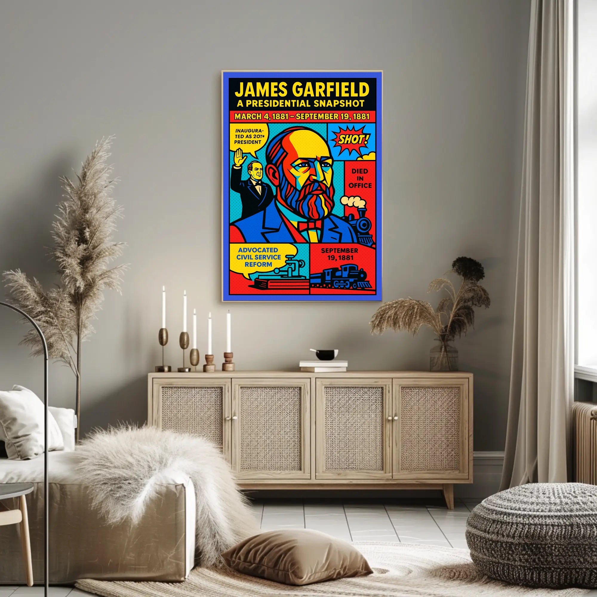 James Garfield 20th President Poster PosterGoat