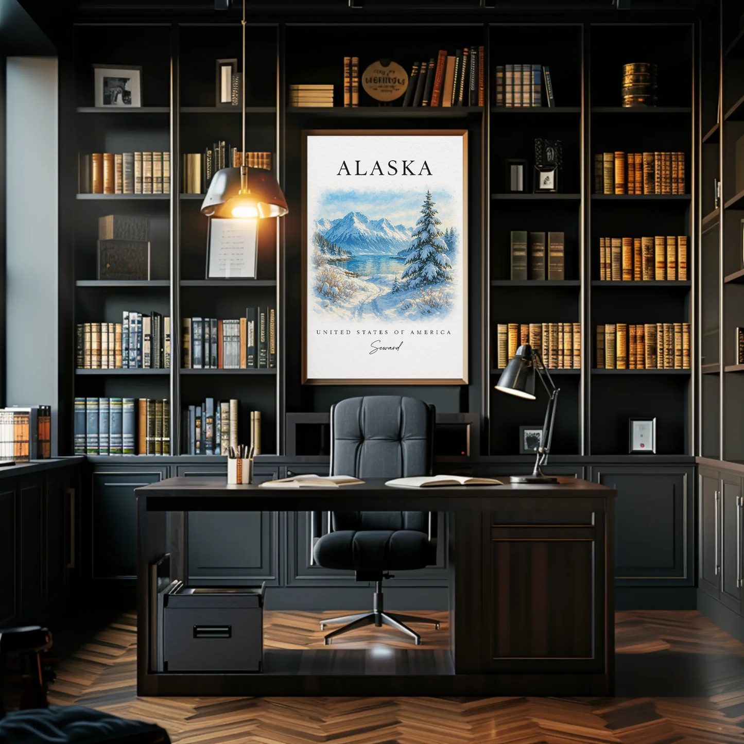 Alaska, Anchorage Signature Series Vintage Travel Poster