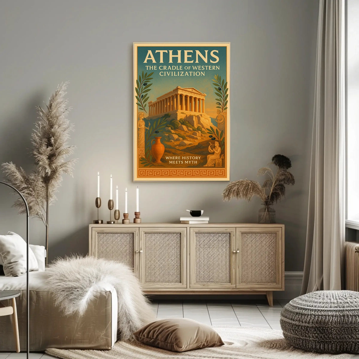Athens The Cradle of Western Civilization Poster