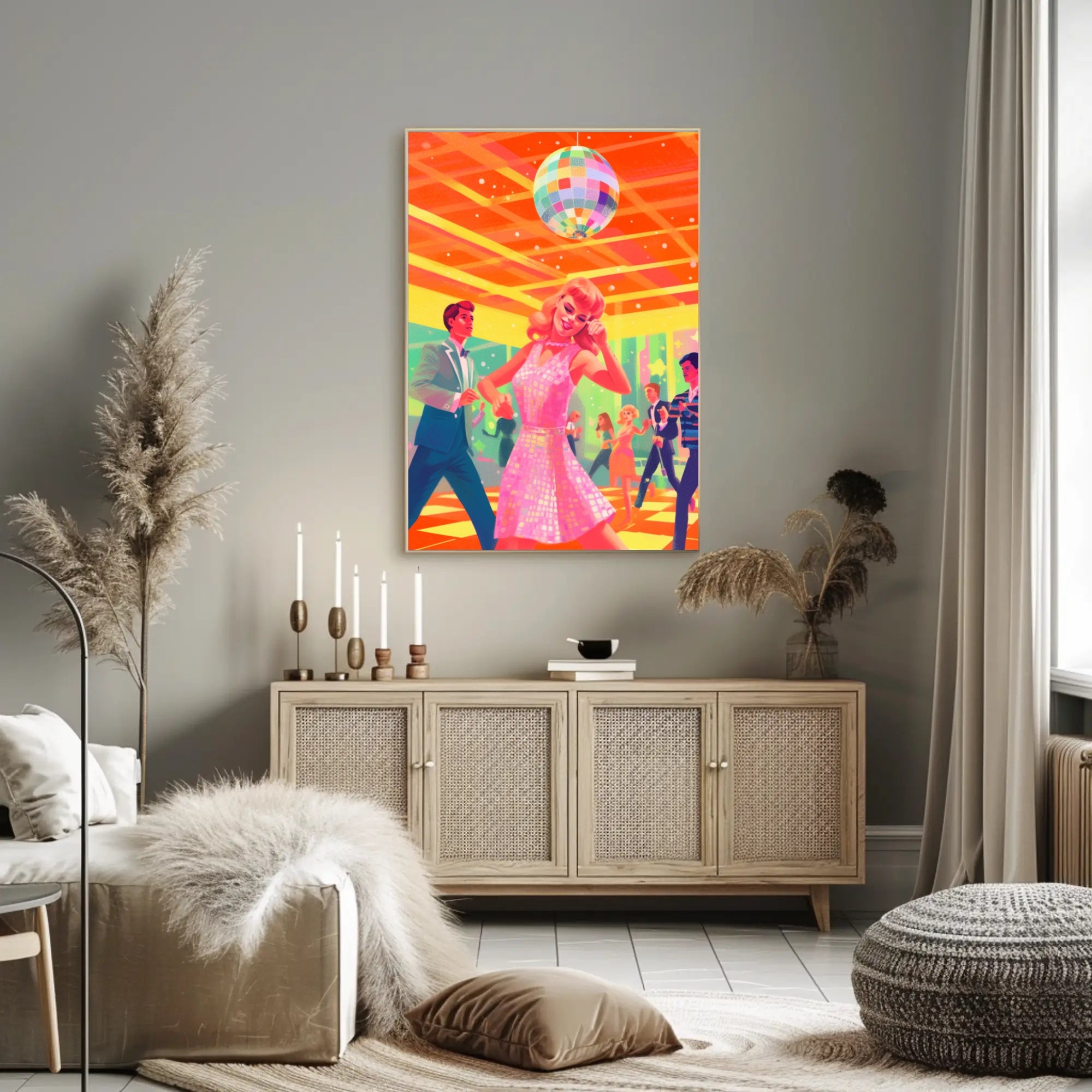 Retro Disco Night Poster