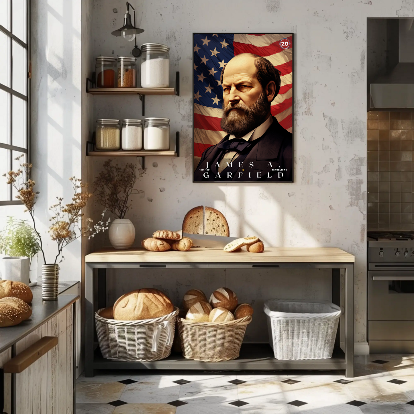 James Garfield 20th President Of The United States Portrait