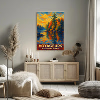 Abstract Voyageurs Poster Minimalist Travel Wall Art Home