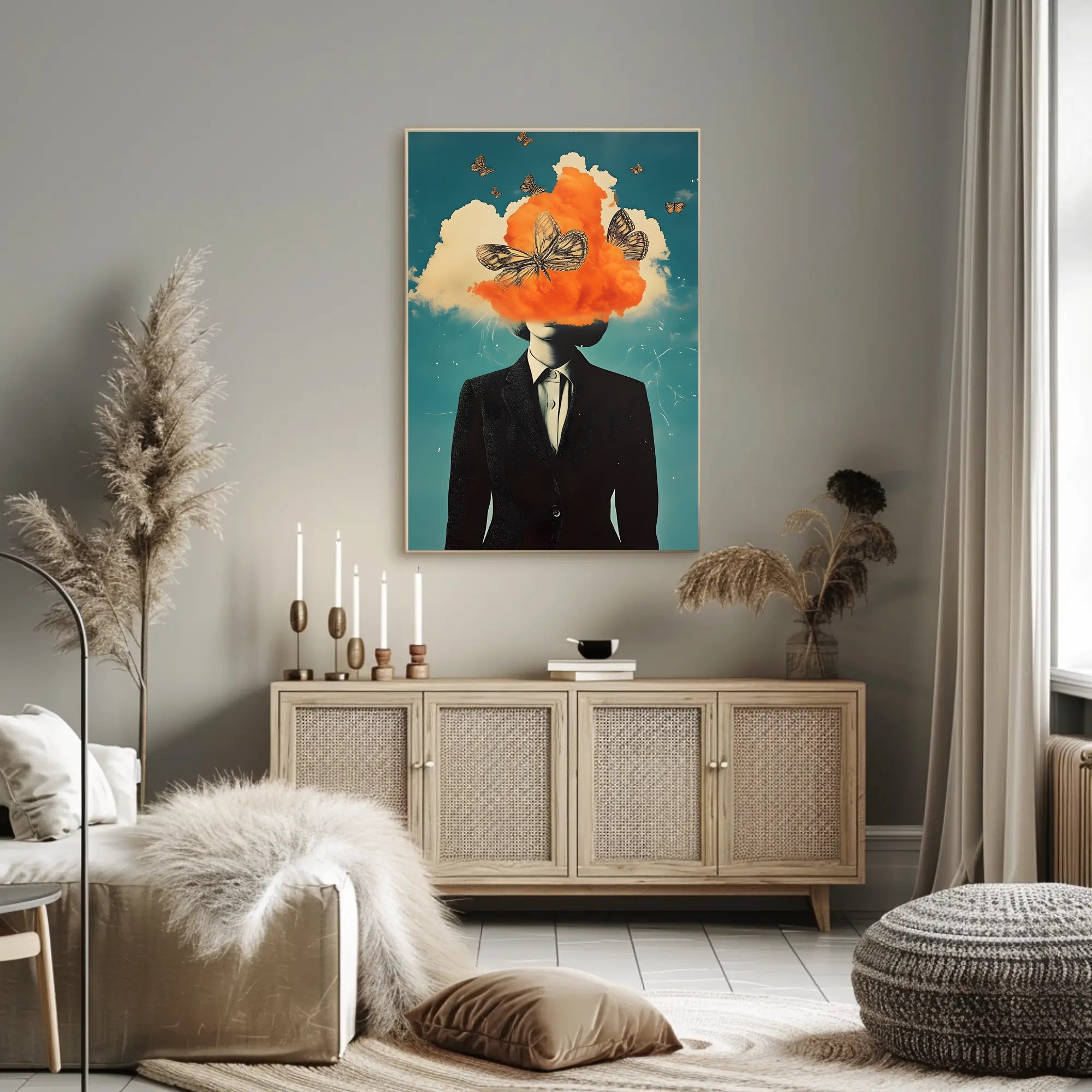 Surreal Transformation Poster Abstract Dream Wall Art