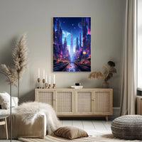 Futuristic Cityscape Poster