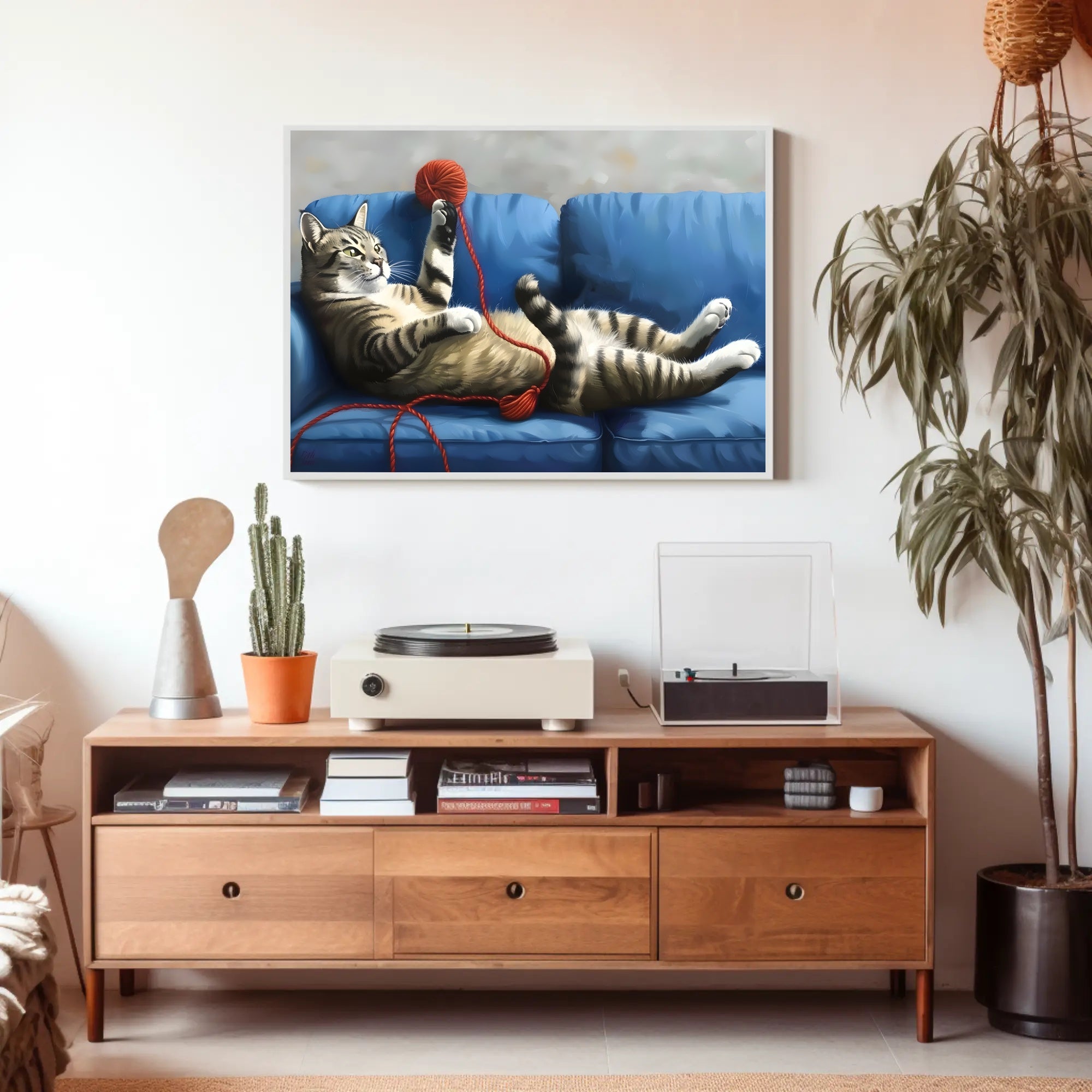 The Playful Cat Poster