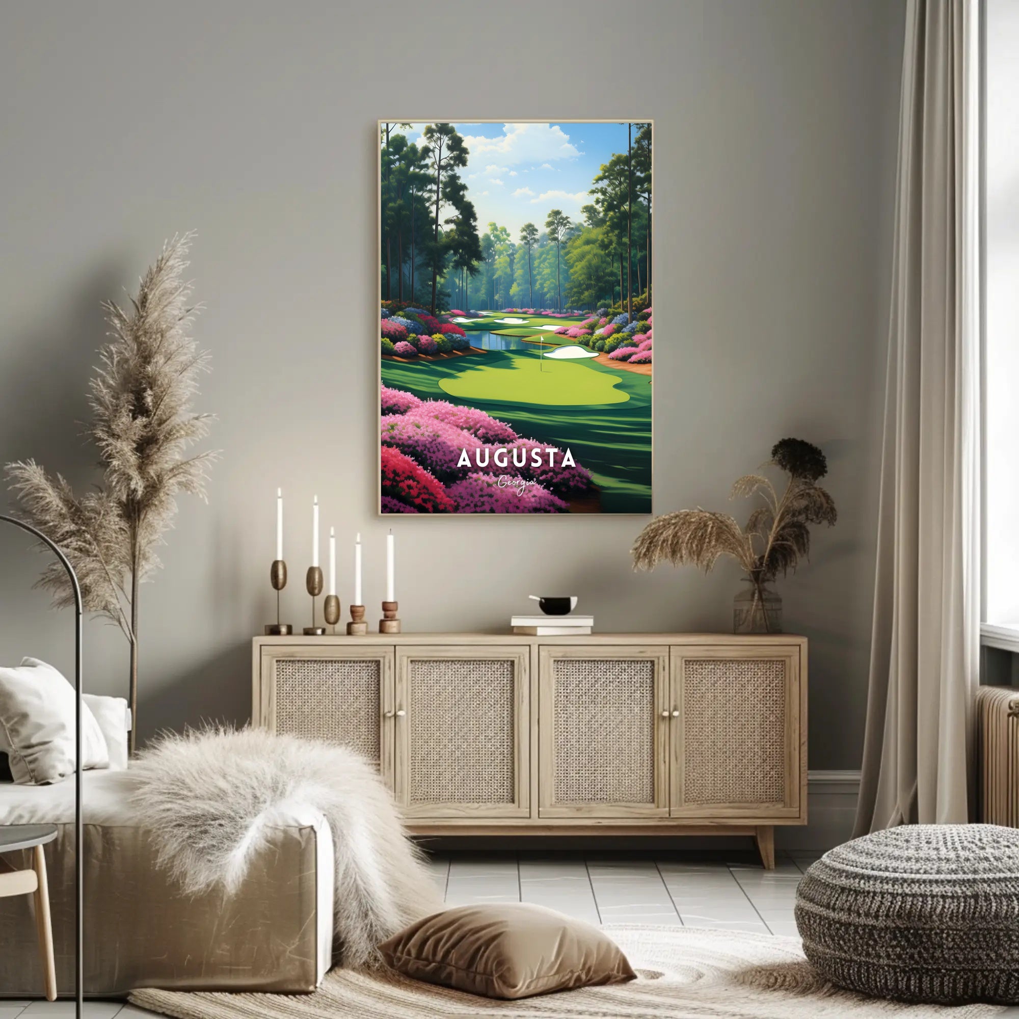 Serene Augusta Golf Course Art - Sports Poster