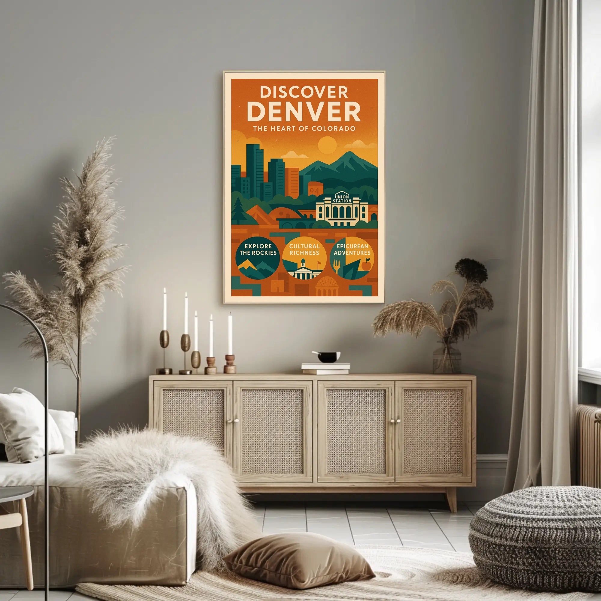 Discover Denver The Heart of Colorado Poster PosterGoat
