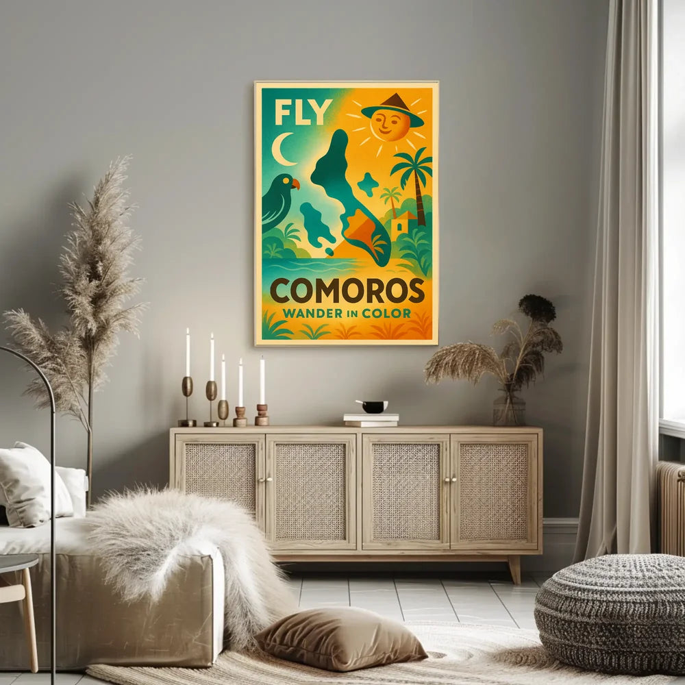 Tropical Adventure Awaits Comoros Travel Poster PosterGoat